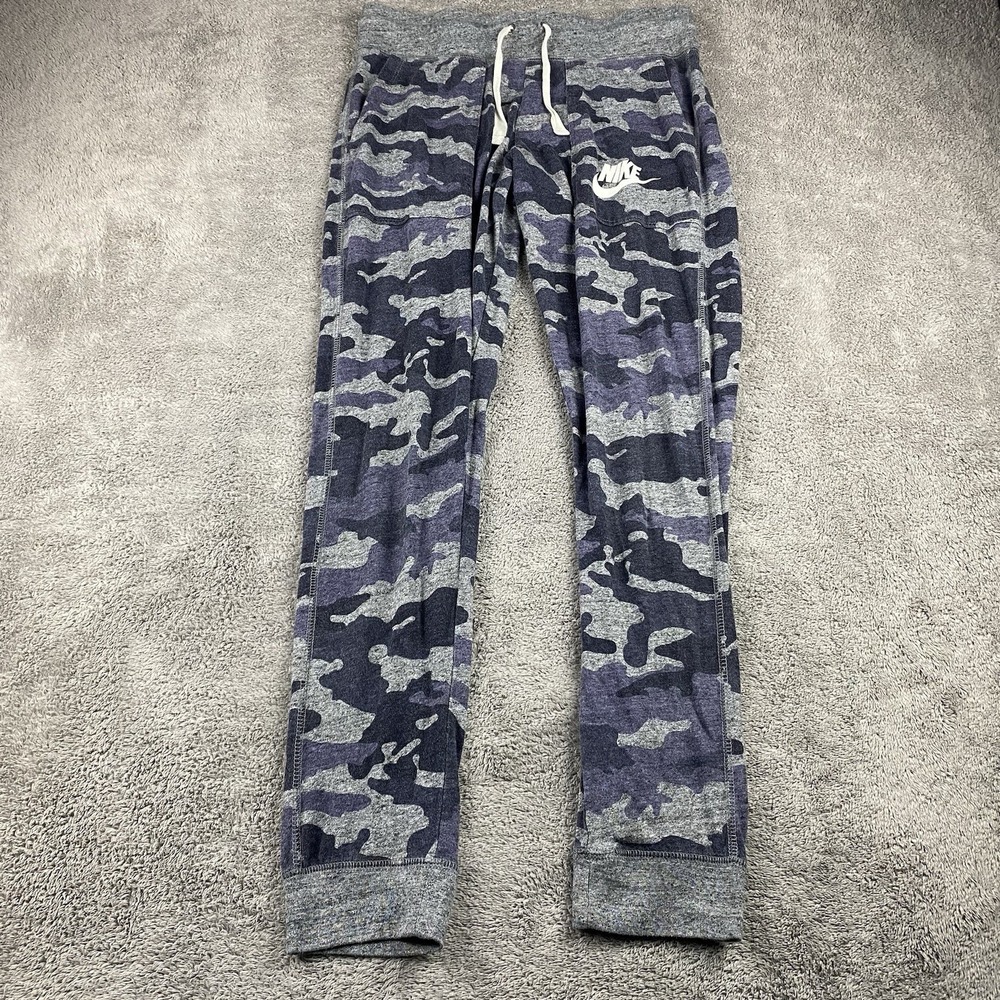 Nike Jogger Pants Youth Size Small Blue Camo Athletic